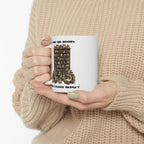 I Like Big Books And I Cannot Budget Mug, Funny Book Lover Humor, White Ceramic