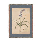 Hyacinthoides Non-Scripta Bluebell Woven Blanket, Flora Londinensis, Vintage Botanical Art