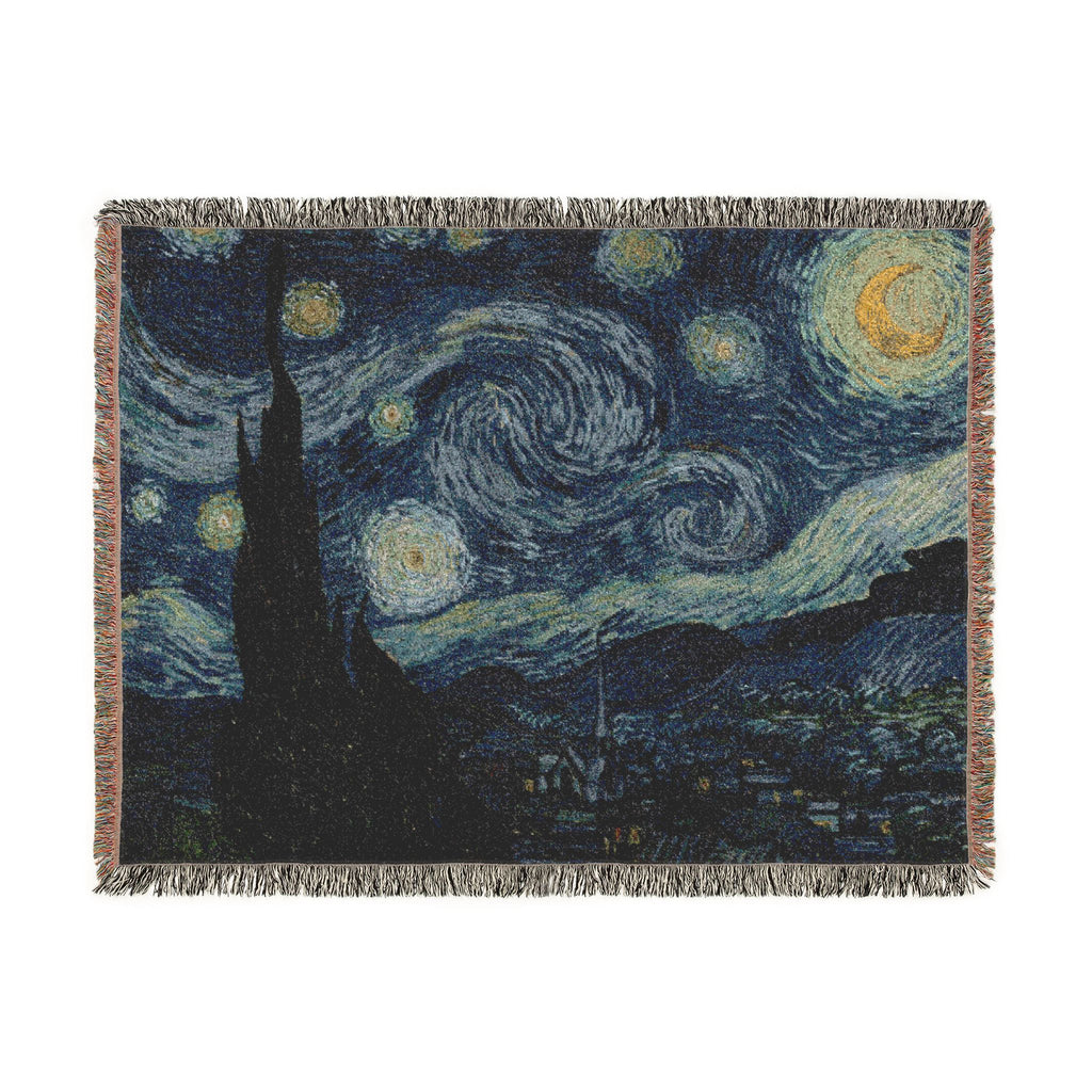 The Starry Night Woven Blanket, Vincent van Gogh, Fine Art Throw