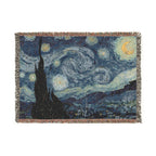 The Starry Night Woven Blanket, Vincent van Gogh, Fine Art Throw