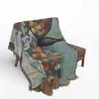 A Basket of Apples Woven Blanket, Paul Cézanne, Post-Impressionist Still Life Art