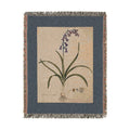 Hyacinthoides Non-Scripta Bluebell Woven Blanket, Flora Londinensis, Vintage Botanical Art
