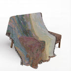Stacks of Wheat (End of Summer) Woven Blanket, Claude Monet, Impressionist Art Throw
