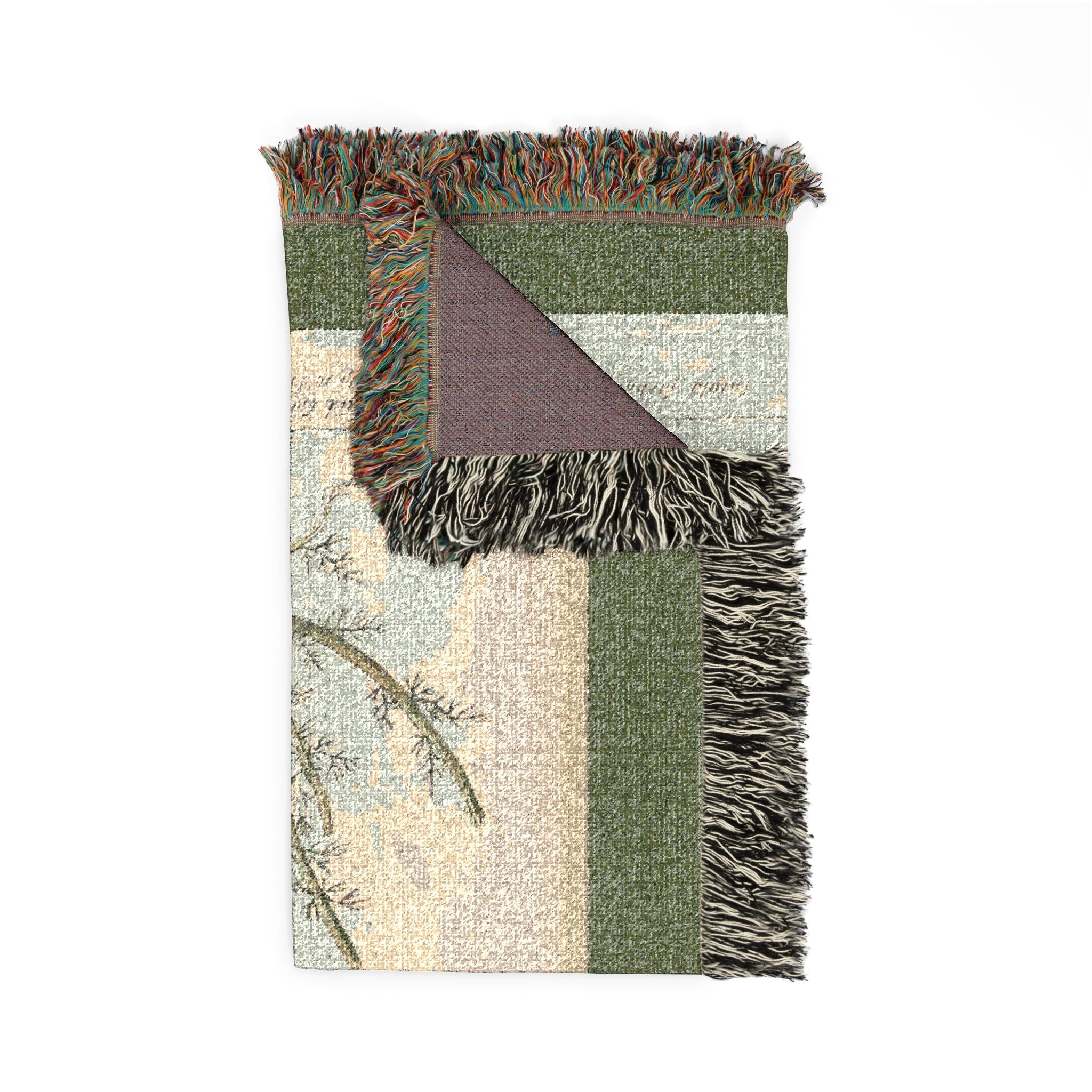 A Curious Herbal Faetid Camomile Woven Blanket, Elizabeth Blackwell, Botanical Art Throw