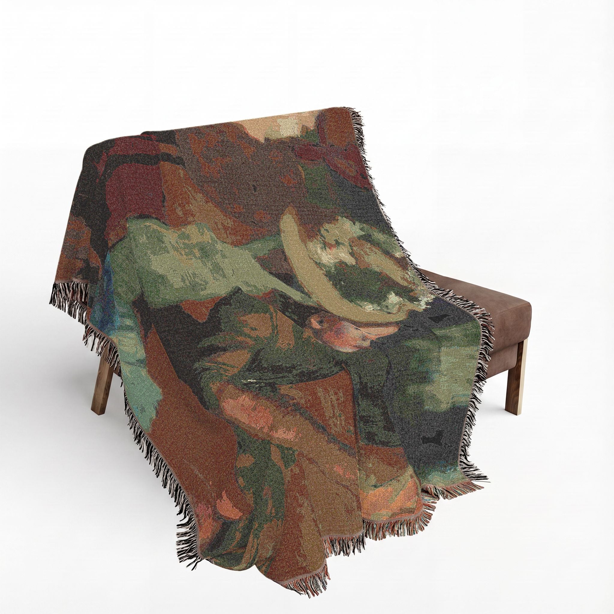 The Millinery Shop Woven Blanket, Edgar Degas Impressionist Art