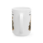 My Cat's Love Language is Property Damage Mug, Funny Cat Humor, White Ceramic