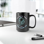One More Game Was Three Hours Ago Mug, Funny Gamer Humor, Retro Neon Black Ceramic