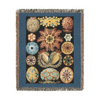 Ascidiae Sea Squirts Woven Blanket, Ernst Haeckel, Art Forms in Nature