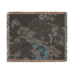 Peonies and Butterfly Woven Blanket, Katsushika Hokusai, Japanese Botanical Art Throw