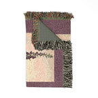 Digitalis Purpurea Foxglove Woven Blanket, Flora Londinensis, Vintage Botanical Art