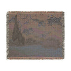 Wheat Field with Cypresses Woven Blanket, Vincent van Gogh, Fine Art Throw