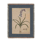 Hyacinthoides Non-Scripta Bluebell Woven Blanket, Flora Londinensis, Vintage Botanical Art