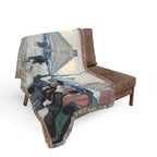 Paris Street; Rainy Day Woven Blanket, Gustave Caillebotte, Impressionist Art Throw