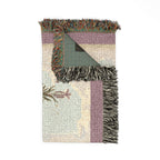 A Curious Herbal French Lavender Woven Blanket, Elizabeth Blackwell, Botanical Art Throw