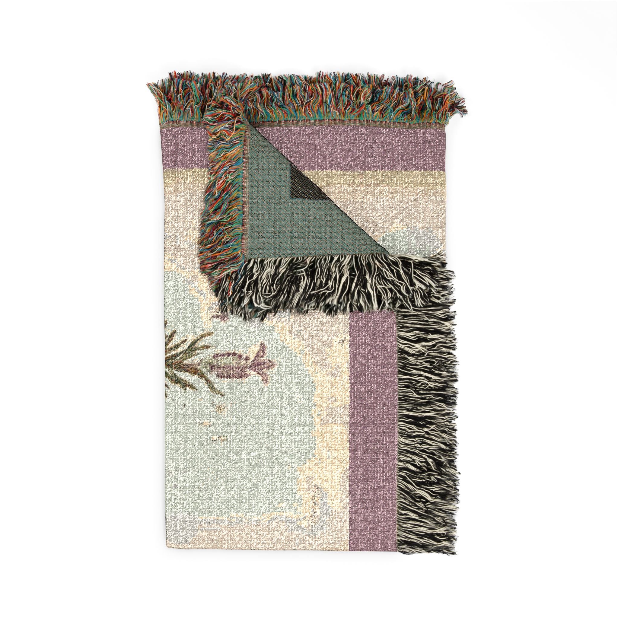 A Curious Herbal French Lavender Woven Blanket, Elizabeth Blackwell, Botanical Art Throw