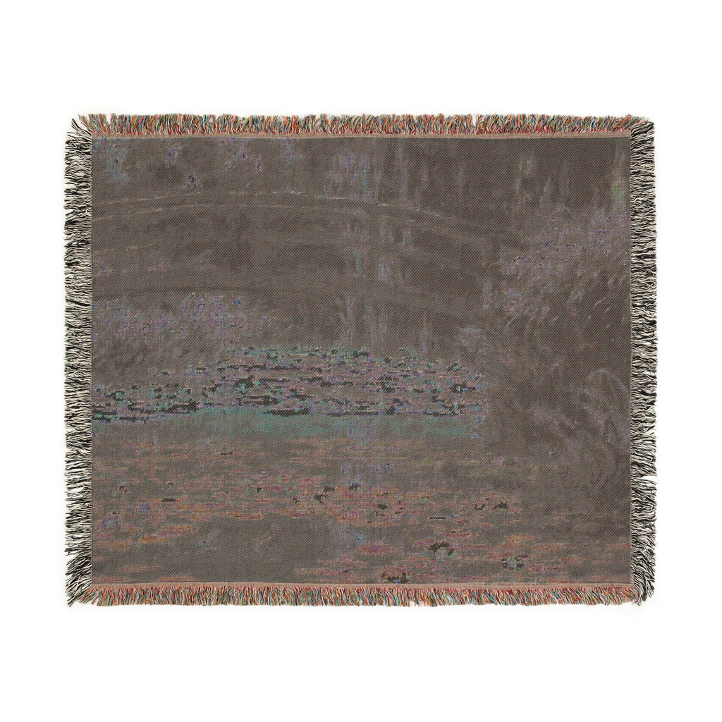 Water Lily Pond Woven Blanket, Claude Monet, Impressionist Art Throw