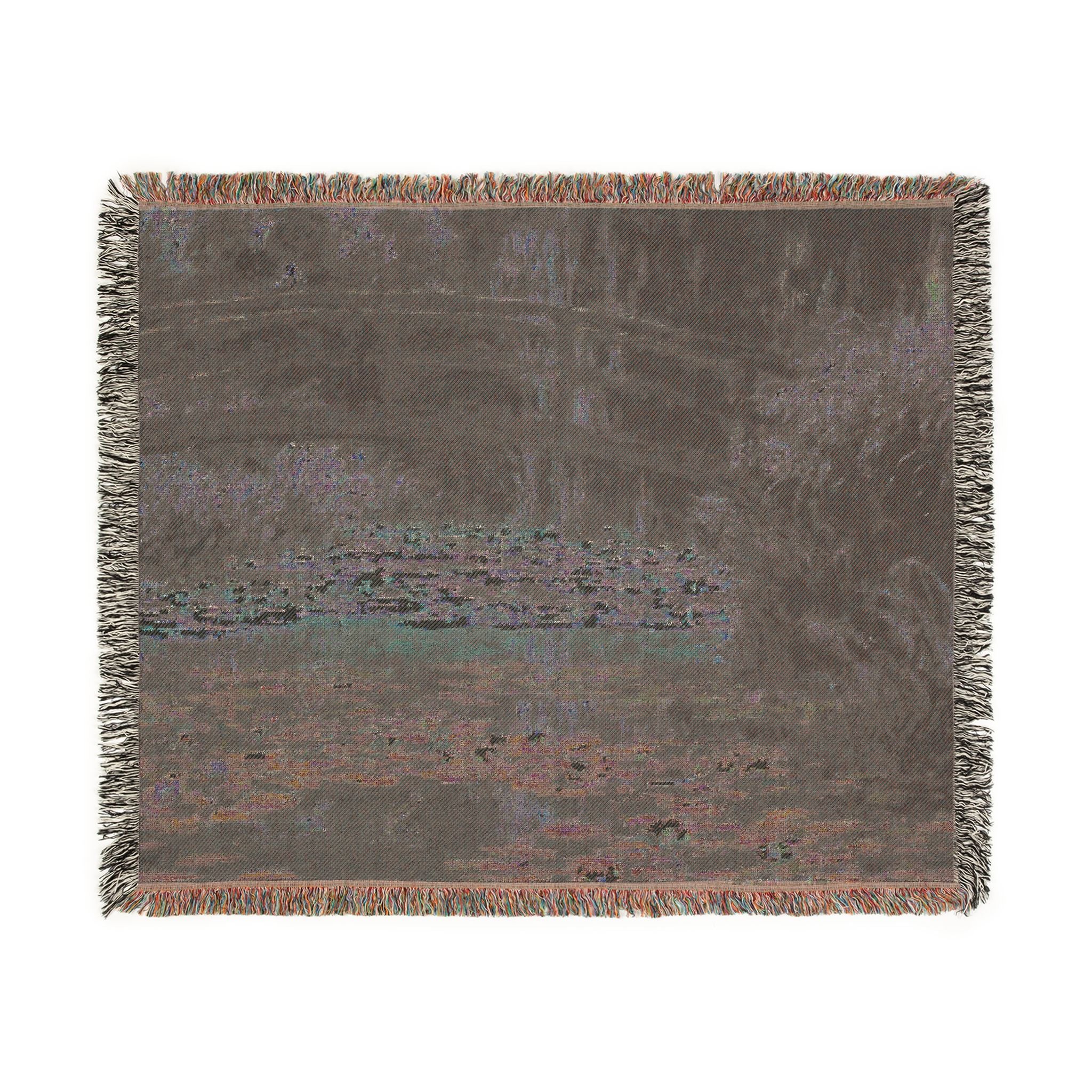 Water Lily Pond Woven Blanket, Claude Monet, Impressionist Art Throw