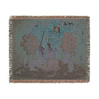 The Lady and the Unicorn Sight Woven Blanket, Medieval Tapestry Art Throw