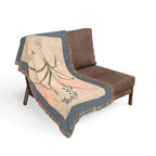 Hyacinthoides Non-Scripta Bluebell Woven Blanket, Flora Londinensis, Vintage Botanical Art