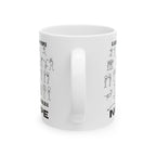 A Large Group of People Is Called a Nope Coffee Mug, Funny Introvert Humor, White Ceramic