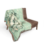 Roses Woven Blanket, Vincent van Gogh, Floral Fine Art Throw