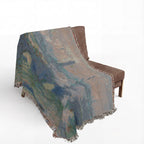 Waterloo Bridge, Gray Day Woven Blanket, Claude Monet, Impressionist London Art