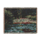 Water Lily Pond Woven Blanket, Claude Monet, Impressionist Art Throw