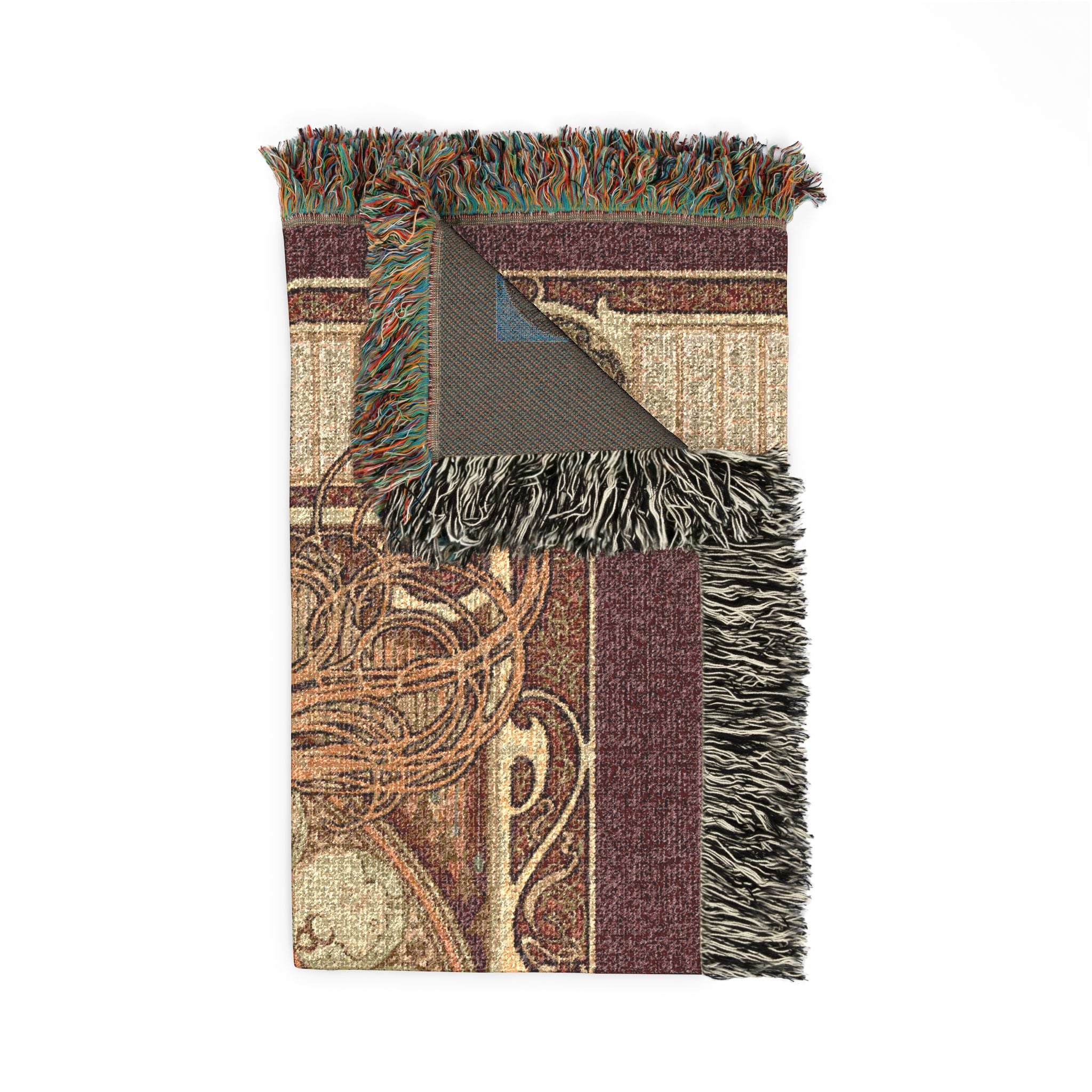 Zodiaque Woven Blanket, Alphonse Mucha, Art Nouveau Zodiac Art