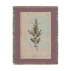 A Curious Herbal French Lavender Woven Blanket, Elizabeth Blackwell, Botanical Art Throw