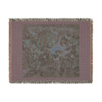 The Unicorn Defends Himself Woven Blanket, Medieval Unicorn Tapestry Art Throw