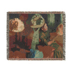 The Millinery Shop Woven Blanket, Edgar Degas Impressionist Art