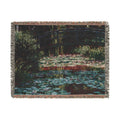 Water Lily Pond Woven Blanket, Claude Monet, Impressionist Art Throw