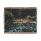 Water Lily Pond Woven Blanket, Claude Monet, Impressionist Art Throw