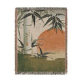 Bamboo and Rising Sun Woven Blanket, Utagawa Kunimaru, Japanese Botanical Art
