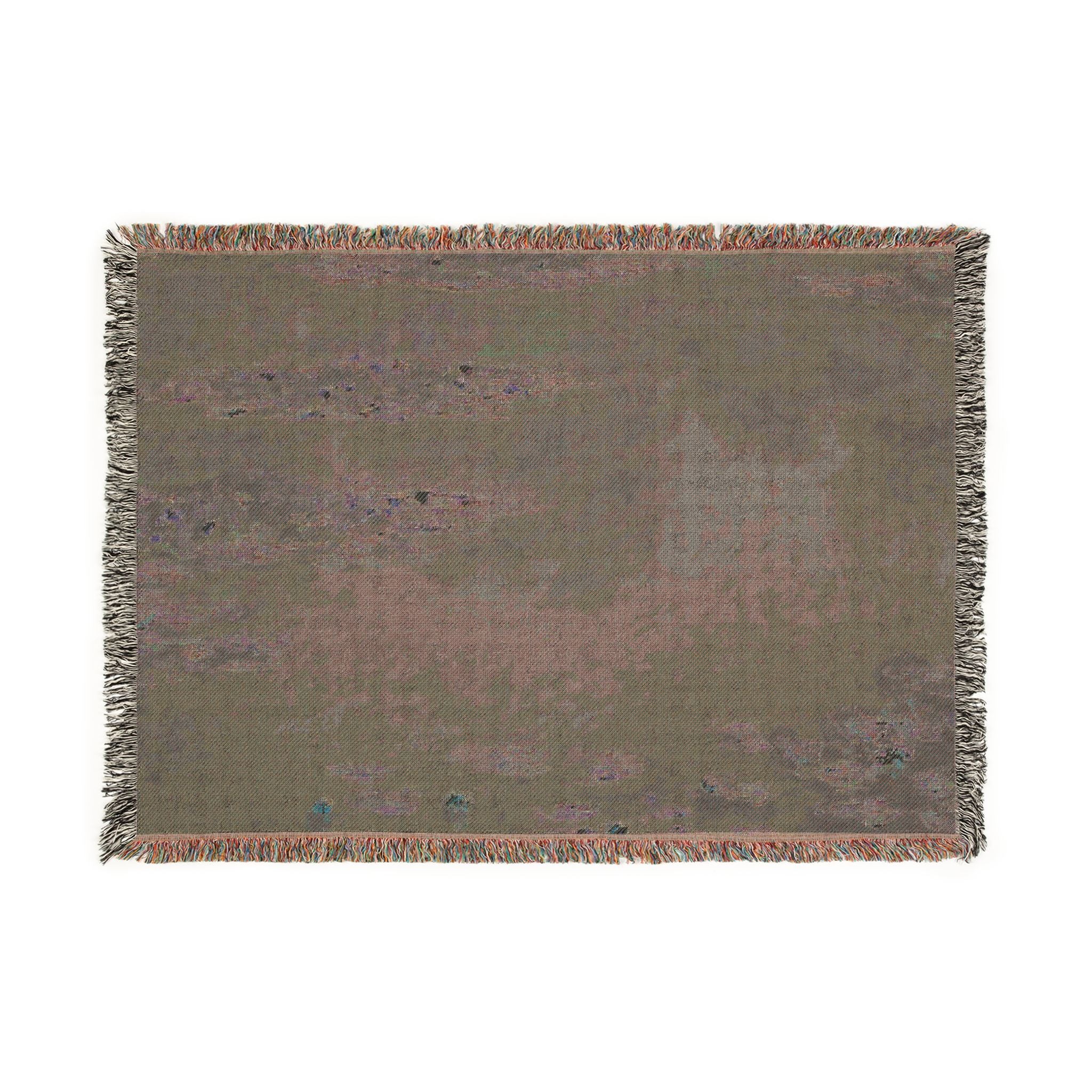 Water Lilies Woven Blanket, Claude Monet, Impressionist Fine Art Throw