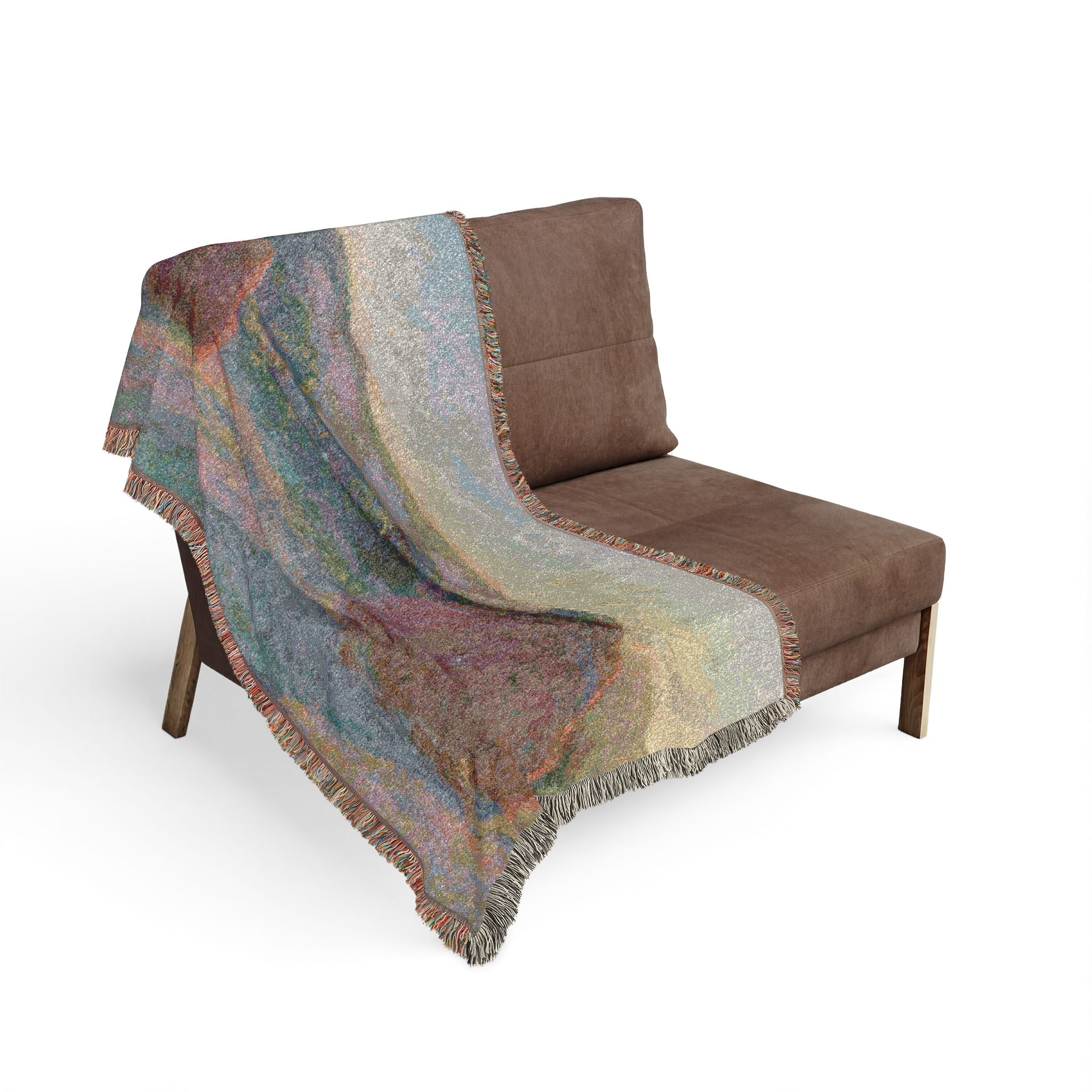 Stacks of Wheat (End of Summer) Woven Blanket, Claude Monet, Impressionist Art Throw