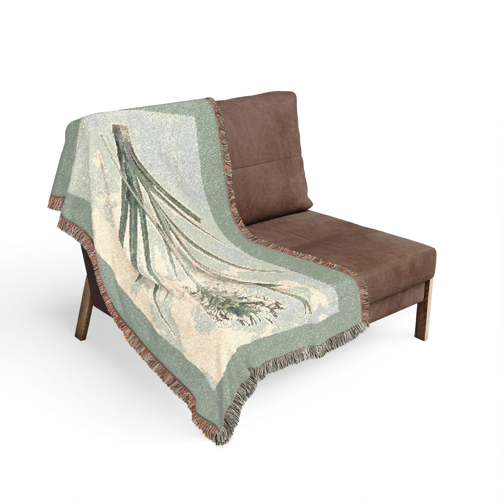 Agave Spicata Woven Blanket, Pierre-Joseph Redouté, Vintage Botanical Art Throw