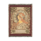 Zodiaque Woven Blanket, Alphonse Mucha, Art Nouveau Zodiac Art