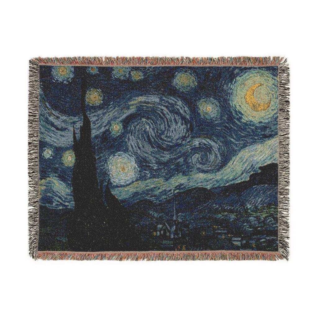 The Starry Night Woven Blanket, Vincent van Gogh, Fine Art Throw