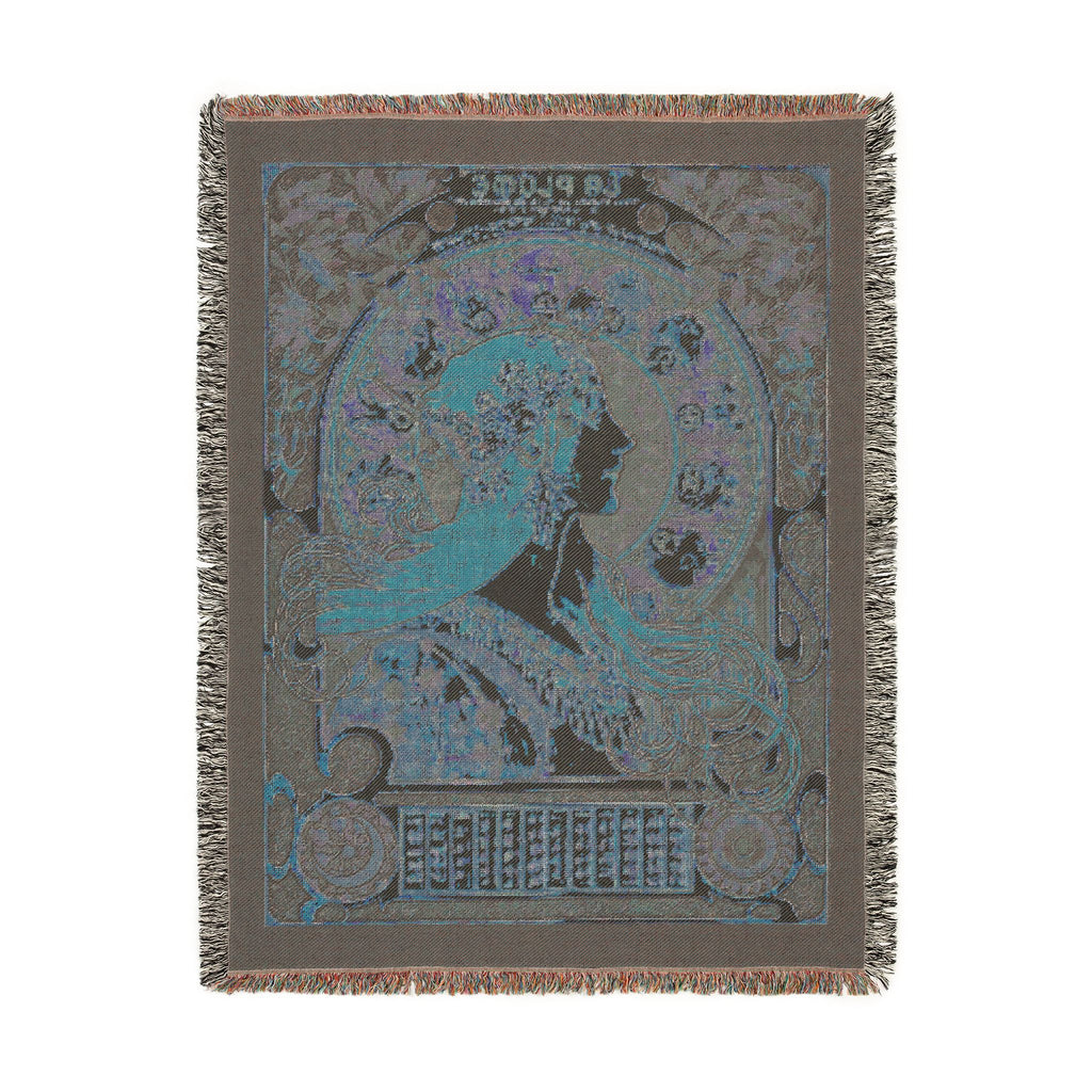 Zodiaque Woven Blanket, Alphonse Mucha, Art Nouveau Zodiac Art