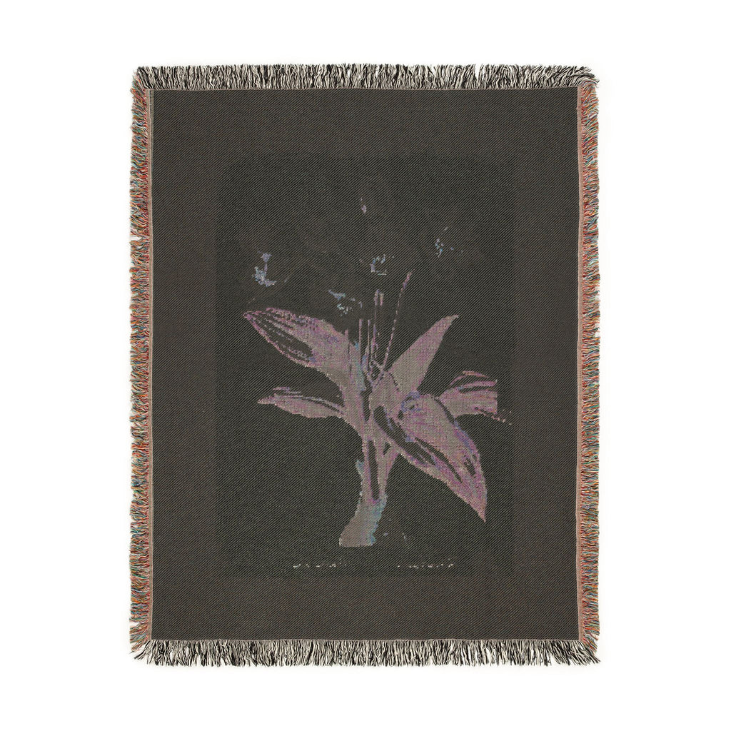 Crinum Giganteum Woven Blanket, Pierre-Joseph Redouté, Vintage Botanical Art Throw