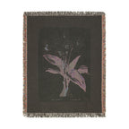Crinum Giganteum Woven Blanket, Pierre-Joseph Redouté, Vintage Botanical Art Throw