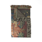 The Lady and the Unicorn Taste Woven Blanket, Medieval Tapestry Art Throw