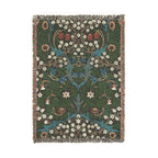 Blackthorn Woven Blanket, John Henry Dearle, Arts and Crafts Floral Art Throw