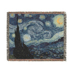 The Starry Night Woven Blanket, Vincent van Gogh, Fine Art Throw