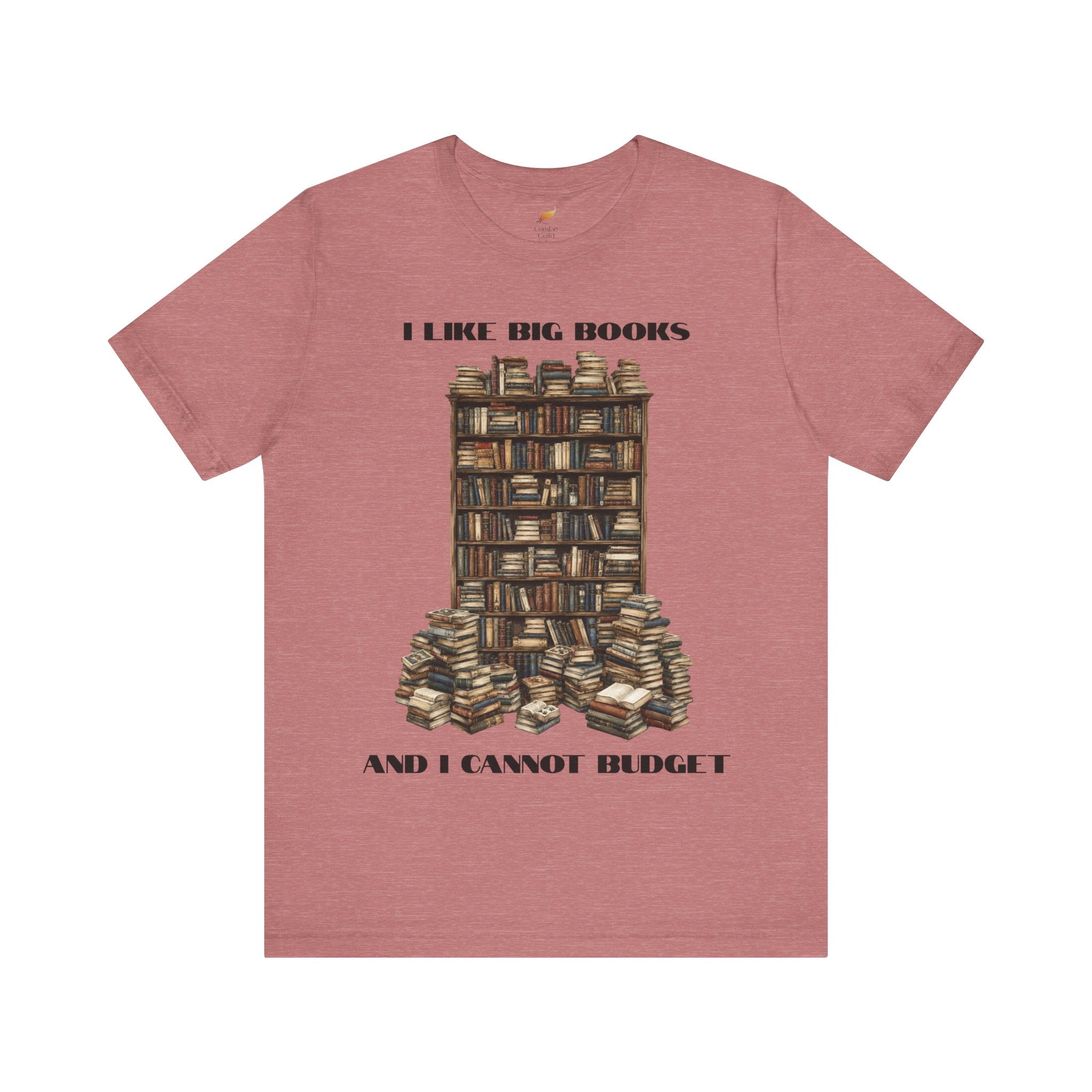 I Like Big Books And I Cannot Budget Graphic Tee, Book Lover T-shirt