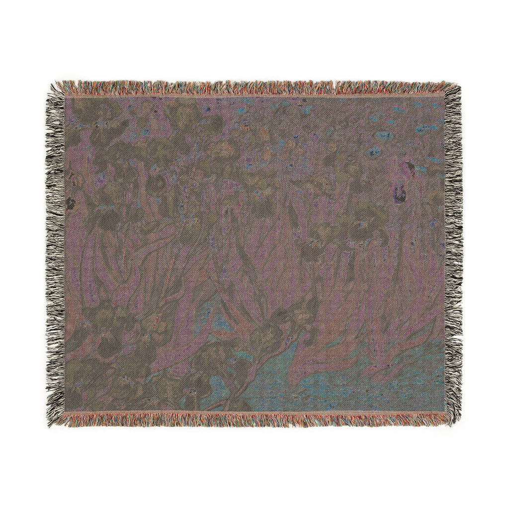 Irises Woven Blanket, Vincent van Gogh, Fine Art Floral Throw