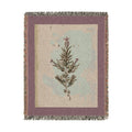 A Curious Herbal French Lavender Woven Blanket, Elizabeth Blackwell, Botanical Art Throw