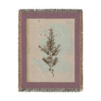 A Curious Herbal French Lavender Woven Blanket, Elizabeth Blackwell, Botanical Art Throw