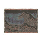 The Great Wave off Kanagawa Woven Blanket, Katsushika Hokusai, Japanese Ukiyo-e Art Throw